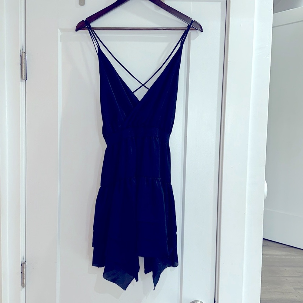 Elegant Navy Mini Dress